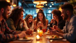 Menschen, die das Handy beim Essen umdrehen, setzen eine Grenze, die wenige verstehen